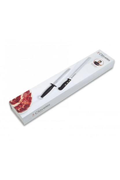 Set Profesional de Corte de Jamón – Cuchillo, Chaira y Protector