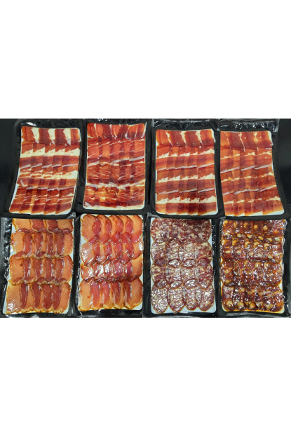 Pack Degustación Ibérico 50% Cebo – Jamón, Lomo, Chorizo + Regalo Salchichón