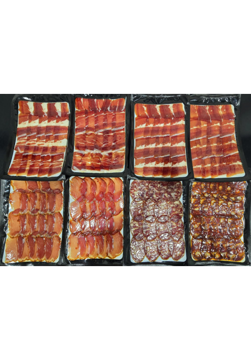 Pack Degustación Ibérico 50% Cebo – Jamón, Lomo, Chorizo + Regalo Salchichón
