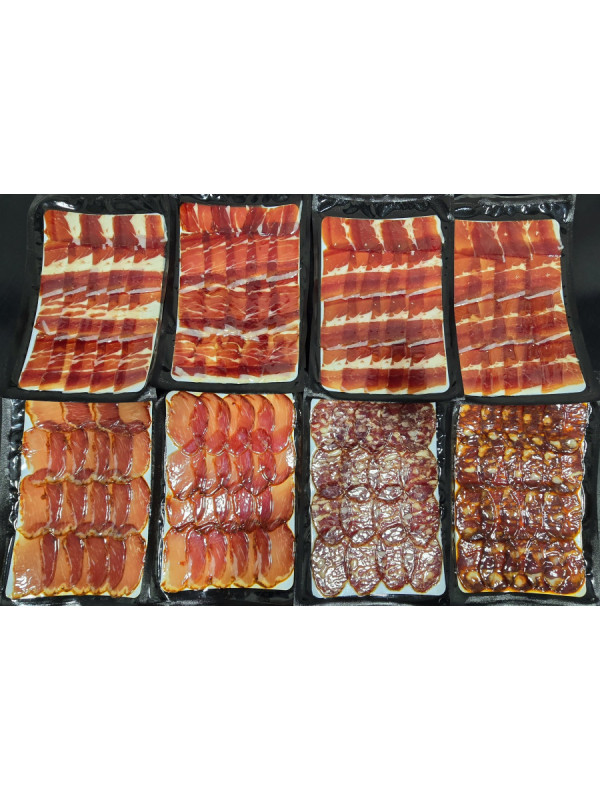 Pack Degustación Ibérico 50% Cebo – Jamón, Lomo, Chorizo + Regalo Salchichón
