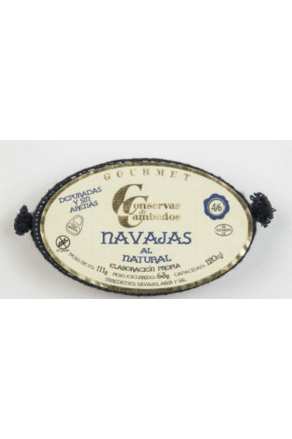 Navajas al Natural – Lata 120 g (4-6 piezas)