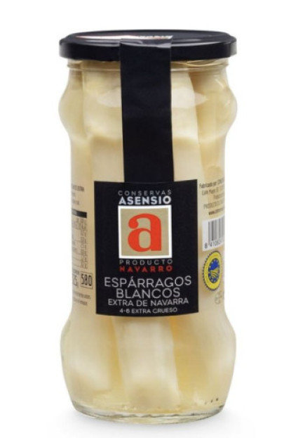 Espárragos Blancos 4/6 Extra Gruesos – Frasco 540 g