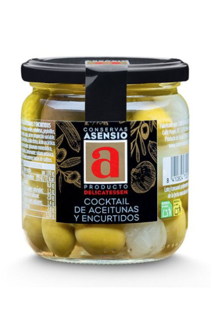 Cocktail de Aceitunas y Encurtidos – Tarro 330 g