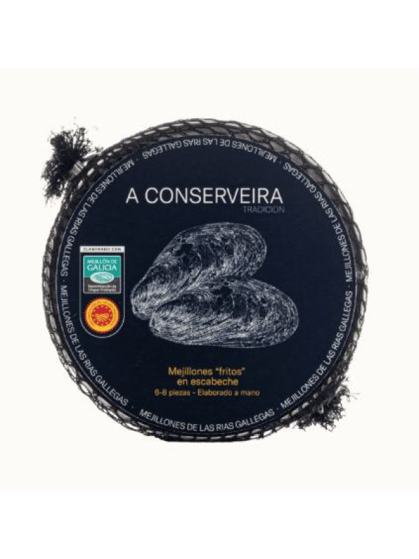 Mejillones Fritos de las Rías Gallegas en Escabeche - 9/12 piezas (DOP)