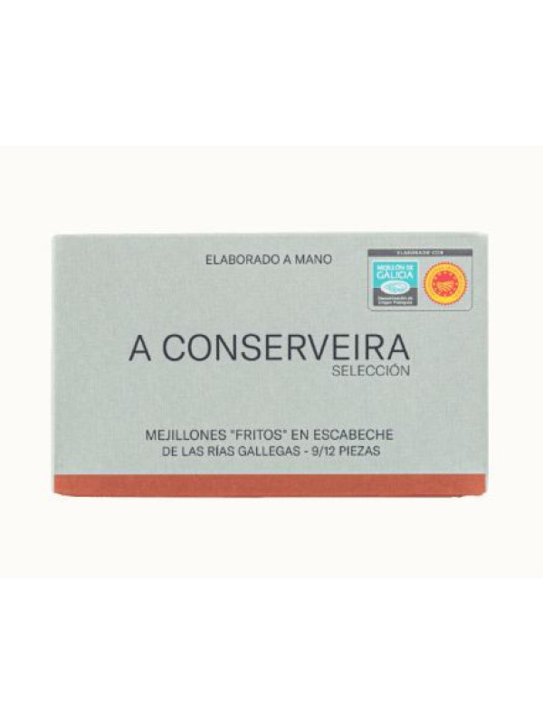 Mejillones de las Rías Gallegas Fritos en Escabeche – Lata 120 g