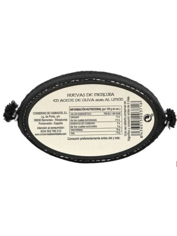 Huevas de Merluza al Limón – Lata 120 g